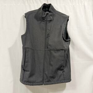 The North Face Men’s Large Gray Soft Shell Vest Full Zip Outdoor